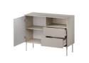 Cama MEBLE Komoda 1D2S TRESSE 100x40x75 kaszmir mat