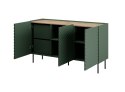 Cama MEBLE Komoda 3D2SZ ONDA 150x45xH85 zieleń