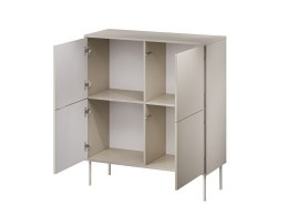 Cama MEBLE Komoda 4D TRESSE 100x40x110 kaszmir mat