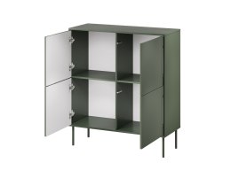 Cama MEBLE Komoda 4D TRESSE 100x40x110 zieleń mat