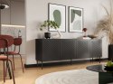 Cama MEBLE Komoda SIENA 200x40x75 czarny mat