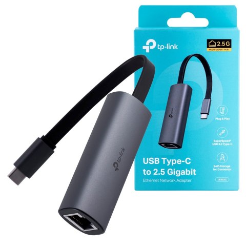 Karta sieciowa TP-LINK UE302C USB Type-C to 2.5 Gigabit Ethernet Network Adapter Karta sieciowa TP-LINK UE302C USB Type-C to 2.5 Gigabit Ethernet Network Adapter