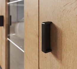 Cama MEBLE Komoda 120cm SOHO S7 dąb lefkas+ czarny