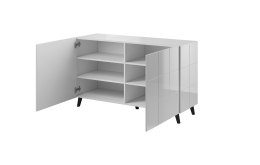 Cama MEBLE Komoda 2D REJA biały połysk/ biały połysk
