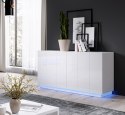 Cama MEBLE Komoda 2D REJA biały połysk/ biały połysk