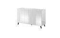 Cama MEBLE Komoda 2D REJA biały połysk/ biały połysk