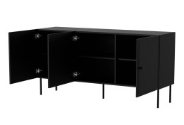 Cama MEBLE Komoda 3D PALAZZO BIS 151x40x75 czarny mat