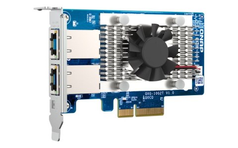 Qnap QXG-10G2T, 2x 10GbE, PCIe Gen3 x4, Low-profile Qnap QXG-10G2T, 2x 10GbE, PCIe Gen3 x4, Low-profile