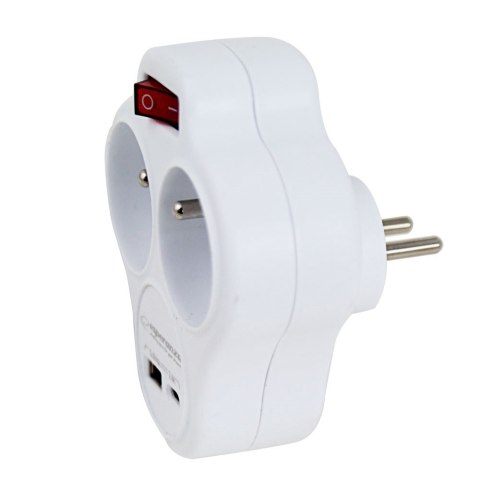 ESPERANZA ROZGAŁĘŹNIK ELEKTRYCZNY 2 GN. USB-C USB-A WŁ. BIAŁY ELK311W
