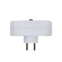 Esperanza ESPERANZA ROZGAŁĘŹNIK ELEKTRYCZNY 2 GNIAZDA Z WYŁĄCZNIKIEM BIAŁY ELK306W