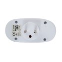 Esperanza ESPERANZA ROZGAŁĘŹNIK ELEKTRYCZNY 2 GNIAZDA Z WYŁĄCZNIKIEM BIAŁY ELK306W