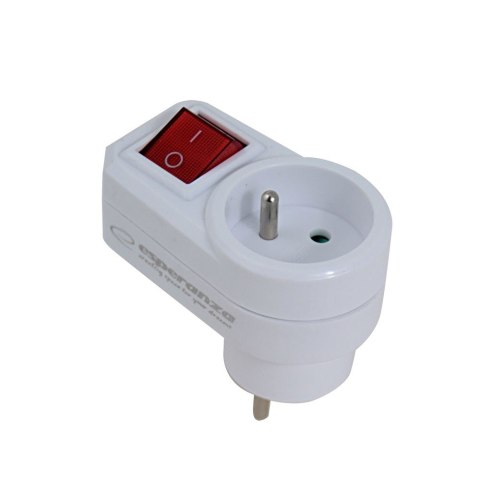 ESPERANZA ROZGAŁĘŹNIK/ADAPTER ELEKTR. 1 GN. WŁ. BIAŁY ELK301W ESPERANZA ROZGAŁĘŹNIK/ADAPTER ELEKTR. 1 GN. WŁ. BIAŁY ELK301W