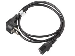Lanberg Kabel Lanberg CA-C13C-11CC-0018-BK (C13 / IEC C13 / IEC 320 C13 F - Schuko M; 1,8m; kolor czarny)