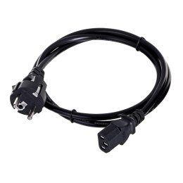 SAVIO Kabel SAVIO CL-89 (C13 / IEC C13 / IEC 320 C13 - Schuko M; 1,2m; kolor czarny)