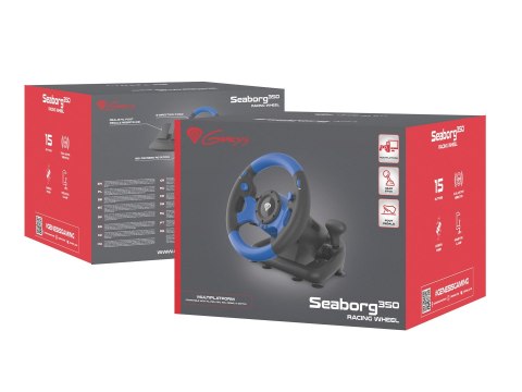 Kierownica NATEC Genesis Seaborg 350 NGK-1566 (NS, PC, PS3, PS4, Xbox 360, Xbox One) Kierownica NATEC Genesis Seaborg 350 NGK-1566 (NS, PC, PS3, PS4, Xbox 360, Xbox One)