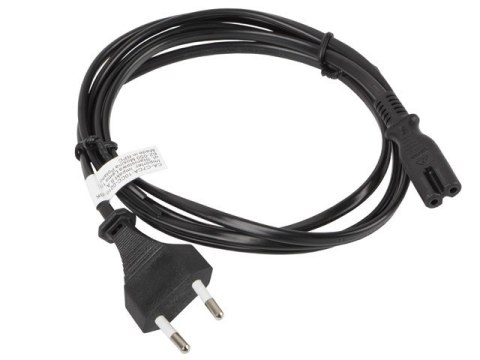 LANBERG KABEL ZASILAJĄCY EURO CEE 7/16 -> C7 1.8M (ÓSEMKA) LANBERG KABEL ZASILAJĄCY EURO CEE 7/16 -> C7 1.8M (ÓSEMKA)