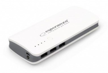 PowerBank Esperanza Radium EMP106WE (8000mAh; microUSB, USB 2.0; kolor biały) PowerBank Esperanza Radium EMP106WE (8000mAh; microUSB, USB 2.0; kolor biały)
