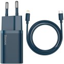 Baseus BASEUS ŁADOWARKA SIECIOWA Z PRZEWODEM USB-C DO LIG