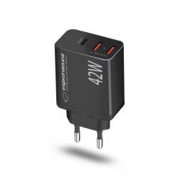 Esperanza ESPERANZA ŁADOWARKA SIECIOWA 42W USB-C PD 30W / 2X USB-A 12W EZC106K
