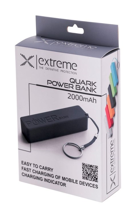 ESPERANZA POWER BANK 2000MAH QUARK CZARNY XMP101K ESPERANZA POWER BANK 2000MAH QUARK CZARNY XMP101K