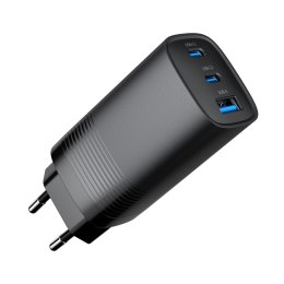 GEMBIRD GEMBIRD SZYBKA ŁADOWARKA USB POWER DELIVERY USB TYPU C, 3X USB, 65 W, GAN CZARNA