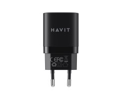 HAVIT Ładowarka Havit USB-A+USB-C UC30 EU (czarny)