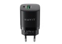HAVIT Ładowarka Havit USB-A+USB-C UC30 EU (czarny)