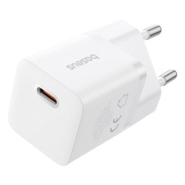 Baseus Ładowarka sieciowa Baseus GaN5 1C 25W EU (biały)