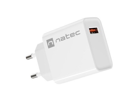 NATEC ŁADOWARKA SIECIOWA RIBERA USB-A 18W BIAŁA NUC-2057 NATEC ŁADOWARKA SIECIOWA RIBERA USB-A 18W BIAŁA NUC-2057