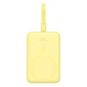 Powerbank Baseus Magnetic Mini Air Wireless 10000mAh 20W+kabel USB C-USB C (żółty)