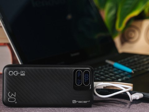 TRACER POWERBANK BLAZE 30000MAH 65W CZARNY TRACER POWERBANK BLAZE 30000MAH 65W CZARNY
