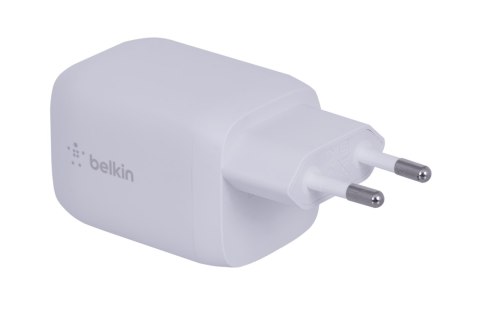 Ładowarka Belkin BoostCharge Pro Dual USB-C PD 3.0 PPS GaN Wall Charger 65W + USB-C to USB-C Cable 2m White Ładowarka Belkin BoostCharge Pro Dual USB-C PD 3.0 PPS GaN Wall Charger 65W + USB-C to USB-C Cable 2m White