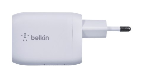 Ładowarka Belkin BoostCharge Pro Dual USB-C PD 3.0 PPS GaN Wall Charger 65W + USB-C to USB-C Cable 2m White Ładowarka Belkin BoostCharge Pro Dual USB-C PD 3.0 PPS GaN Wall Charger 65W + USB-C to USB-C Cable 2m White