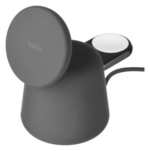 Ładowarka bezprzewodowa Belkin BoostCharge Pro 2-in-1 Wireless Charging Dock with MagSafe iPhone/Apple Watch 15W Black Ładowarka bezprzewodowa Belkin BoostCharge Pro 2-in-1 Wireless Charging Dock with MagSafe iPhone/Apple Watch 15W Black