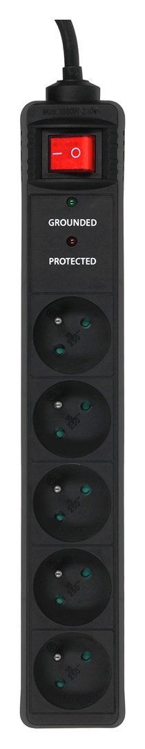 ENERGENIE Listwa zasilająca ENERGENIE SPF5-C-5 (5 x UTE; 1,5m; kolor czarny)