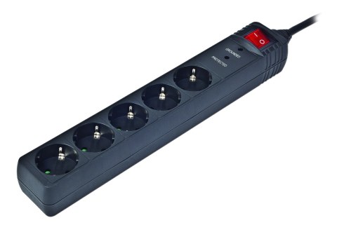 Listwa zasilająca ENERGENIE SPG5-C-10 (5 x VDE; 3m; kolor czarny) Listwa zasilająca ENERGENIE SPG5-C-10 (5 x VDE; 3m; kolor czarny)