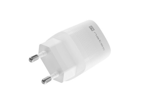 NATEC ŁADOWARKA RIBERA GAN 1X USB-A + 1X USB-C 30W BIAŁA NUC-2140 NATEC ŁADOWARKA RIBERA GAN 1X USB-A + 1X USB-C 30W BIAŁA NUC-2140