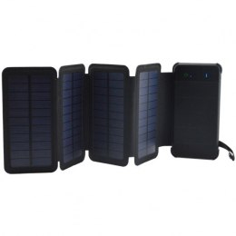PowerNeed POWERNEED SKŁADANY PANEL SOLARNY Z POWER BANKIEM PV 6W 8000MAH LI-POLY 2X USB 2A CZARNY ES8000B