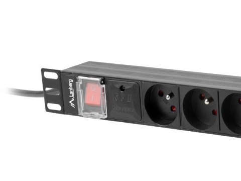 LANBERG LISTWA ZASILAJĄCA RACK PDU 19" (1U, 16A, 8X 230V PL, 2M, CZARNA) PDU-08E-0200-BK LANBERG LISTWA ZASILAJĄCA RACK PDU 19" (1U, 16A, 8X 230V PL, 2M, CZARNA) PDU-08E-0200-BK