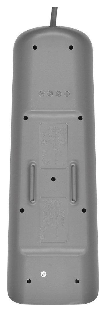 Listwa zasilająca Belkin Power Surge 6-PORT + 2xUSB-A 2.4A 650J 2m Grey/White Listwa zasilająca Belkin Power Surge 6-PORT + 2xUSB-A 2.4A 650J 2m Grey/White