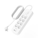 Belkin Listwa zasilająca Belkin Power Surge 8-PORT + 1xUSB-A +1xUSB-C 2.4A PD 900J 2m White Belkin Listwa zasilająca Belkin Power Surge 8-PORT + 1xUSB-A +1xUSB-C 2.4A PD 900J 2m White