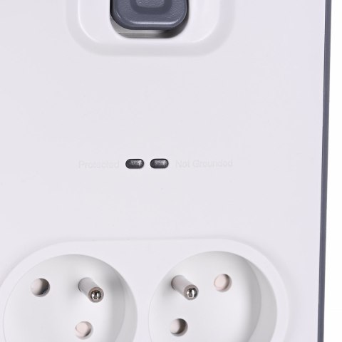Listwa zasilająca Belkin Power Surge 8-PORT + 2xUSB-A 18W 900J 2m Grey/White Listwa zasilająca Belkin Power Surge 8-PORT + 2xUSB-A 18W 900J 2m Grey/White