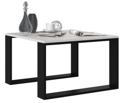 TOP E SHOP Stolik MODERN MINI 67x67xH40 biały/czarny