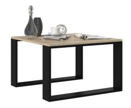 TOP E SHOP Stolik MODERN MINI 67x67xH40 sonoma/czarny