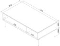 Cama MEBLE Stolik/ława PALAZZO BIS 110x60x40 czarny mat