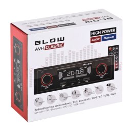 BLOW Radio samochodowe BLOW CLASSIC 78-287# (Bluetooth, USB + AUX + karty SD)