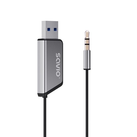SAVIO TRANSMITER AUX, USB, BLUETOOTH 5.3, FUNKCJA ZESTAWU GŁOŚNOMÓWIĄCEGO, TR-16 SAVIO TRANSMITER AUX, USB, BLUETOOTH 5.3, FUNKCJA ZESTAWU GŁOŚNOMÓWIĄCEGO, TR-16
