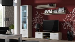 Cama MEBLE Zestaw SOHO 7 (RTV140 + Wit S1 + Półki) DS/BI POŁ