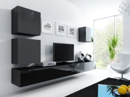 Cama MEBLE Zestaw VIGO 22 czarny/czarny połysk