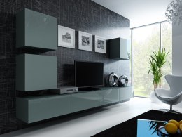 Cama MEBLE Zestaw VIGO 22 szary/szary połysk